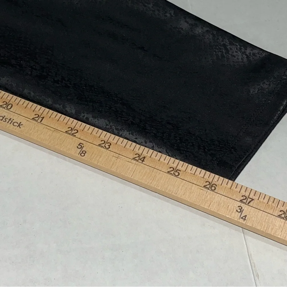 Simply Vera Vera Wang High Rise Faux Leather Black Shaping‎ Leggings XLarge New